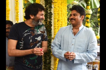 Pawan Kalyan and Trivikram New Movie Opening Photos
